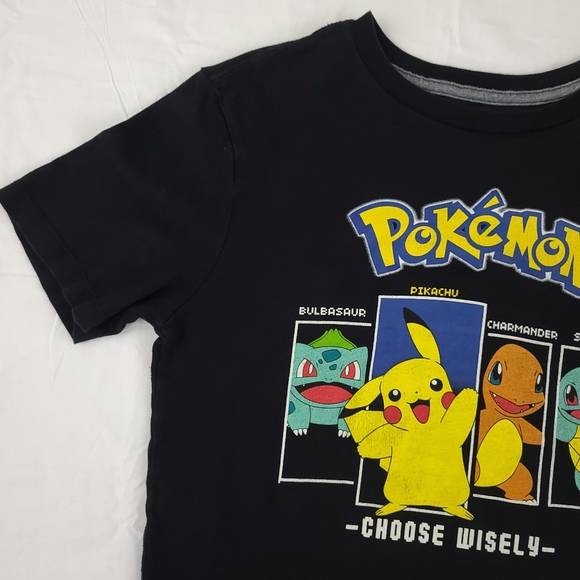 Old Navy Pokemon Shirt Youth XL (14-16) Black Choose Wisely - Picture 5 of 9